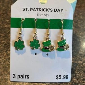 St. Patrick’s Day Earrings ONLY 2 PAIR
